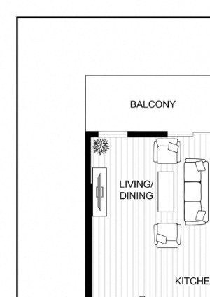 BLU Bellevue Apartments 0x1 1 Floor Plan BLU Bellevue Apartments 0x1 1 Floor Plan